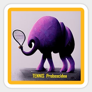 TENNIS Elephant Sticker